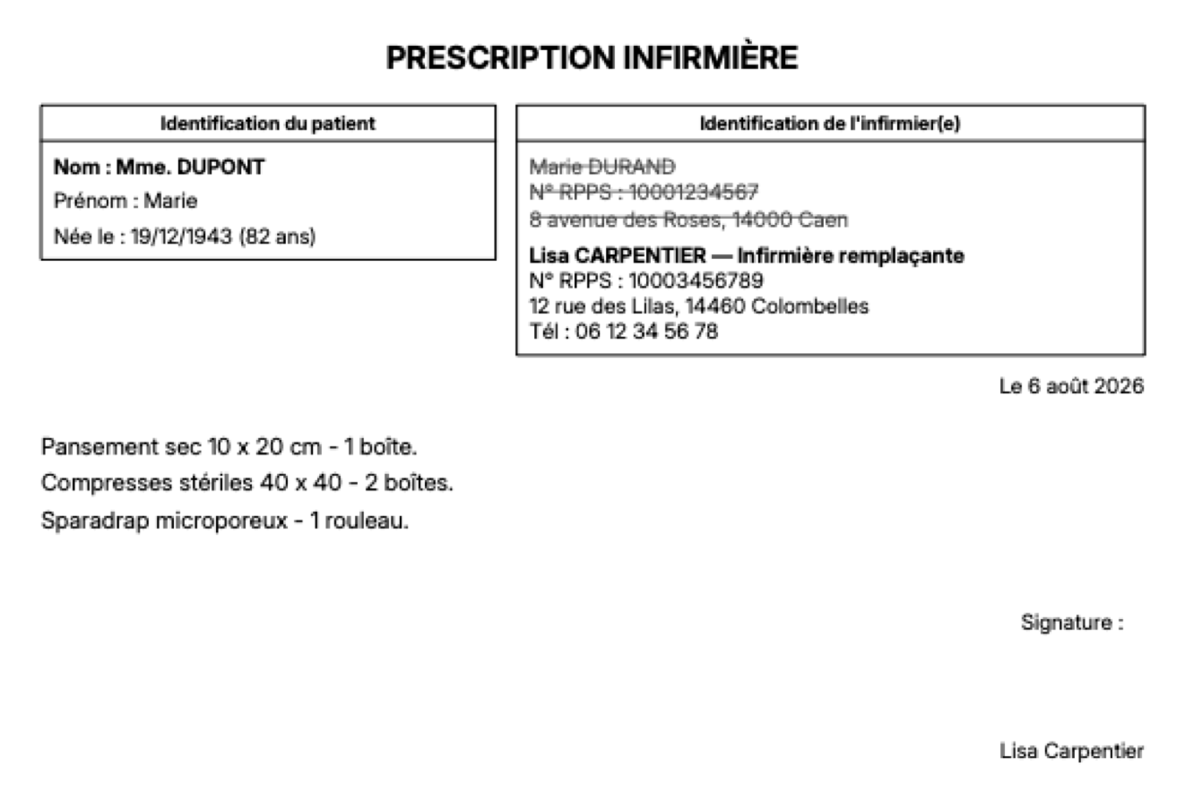 Ordonnance rempla&ccedil;ante